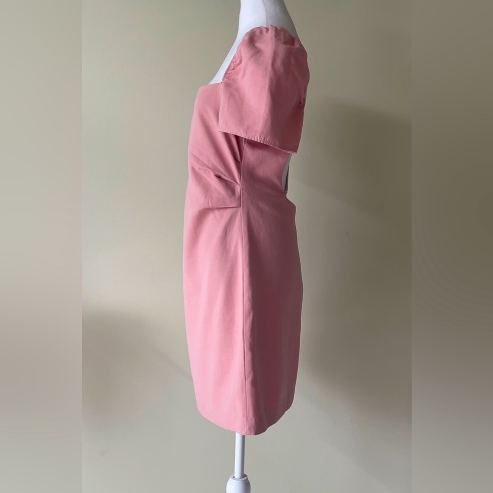 Zara Pink Mini Dress with Square Neckline Size Large EUC - Picture 5 of 7